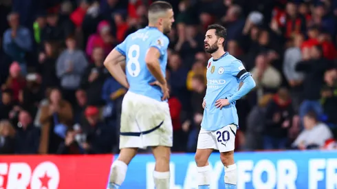 Kovacic e Bernardo Silva. Meia croata está na mira do Atlético de Madrid. Foto: Dan Istitene