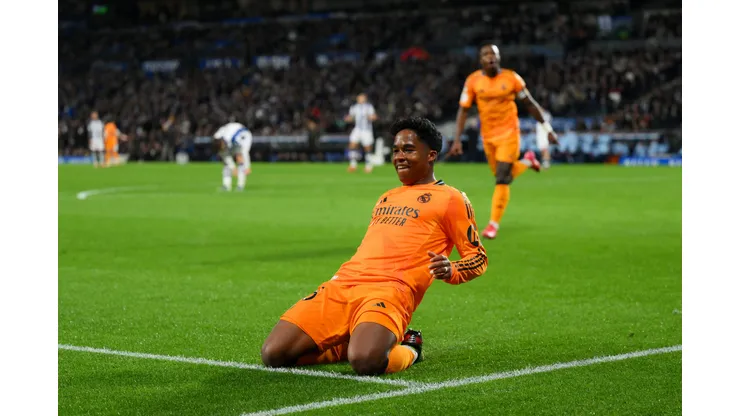 Endrick marca gol decisivo pelo Real Madrid (Photo by David Ramos/Getty Images)