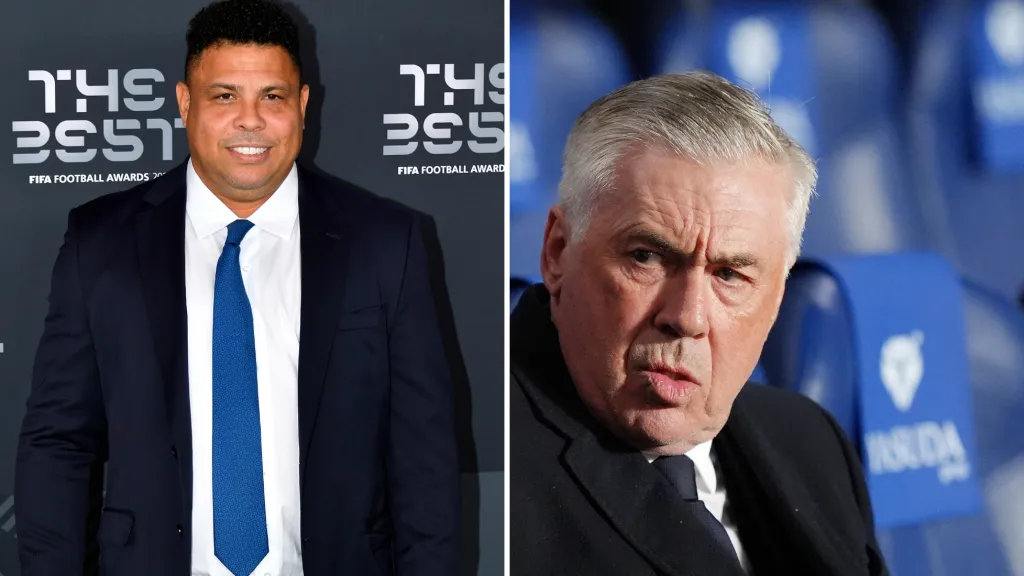 Ronaldo e Ancelotti.