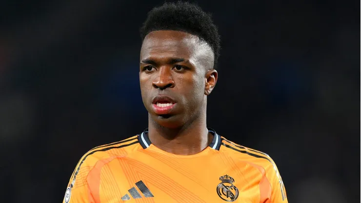 Vini Jr em ação pelo Real Madrid. (Photo by David Ramos/Getty Images)