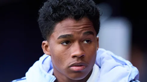 Endrick entra apenas no fim da prorrogação. Foto: Juan Manuel Serrano Arce/Getty Images