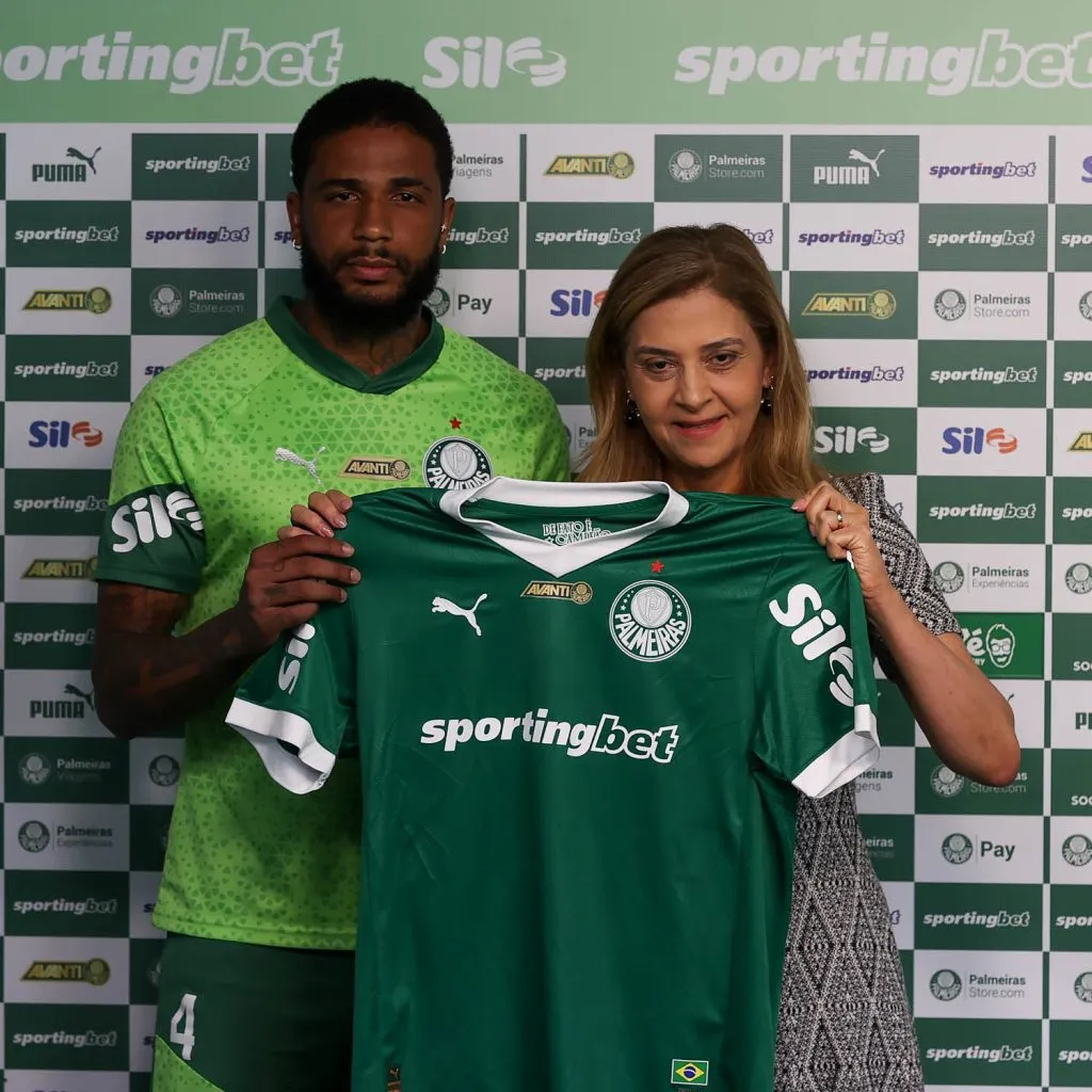 Zagueiro Micael, novo reforço do Palmeiras. Segundo o UOL, ele já impressionou a comissão e Núcleo de Performance do clube por sua força física.  Foto: Cesar Greco/Palmeiras