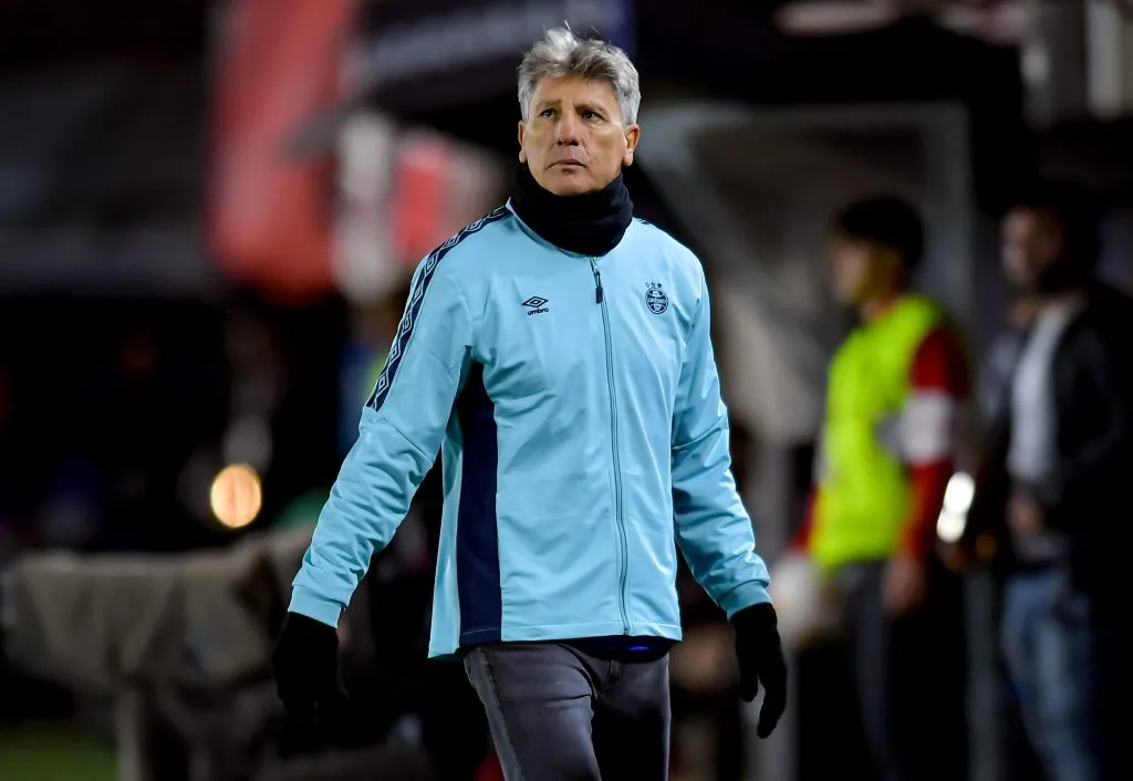 Renato Gaúcho nos tempos de Grêmio.  (Photo by Marcelo Endelli/Getty Images)