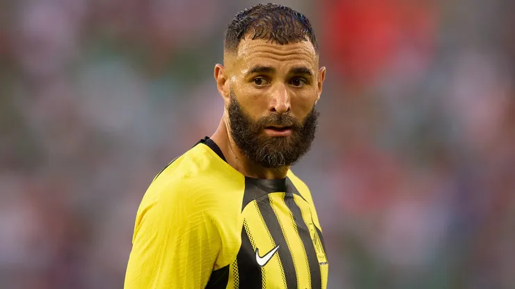 Benzema em jogo do Al-Ittihad. Foto: Fran Santiago
