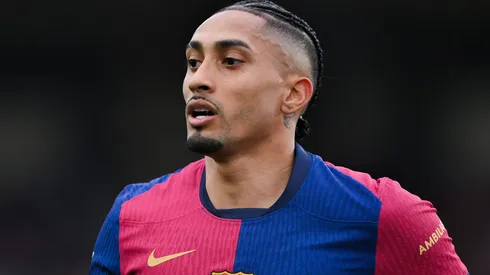 Barcelona pode vender Raphinha ao Manchester United para usar o dinheiro em outro grande atacante (Photo by David Ramos/Getty Images)