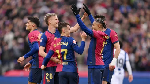 Manchester United supera rivais e topa pagar R$ 497 milhões para tirar jogador do Barcelona. (Photo by David Ramos/Getty Images)