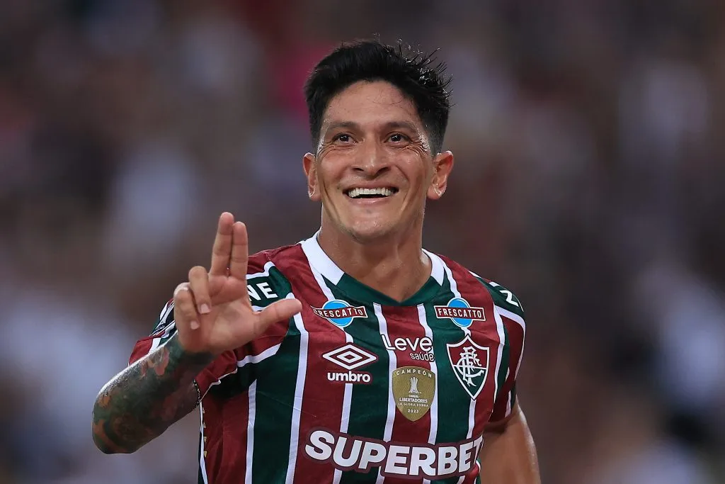Cano comemora um gol pelo Fluminense (Photo by Buda Mendes/Getty Images)