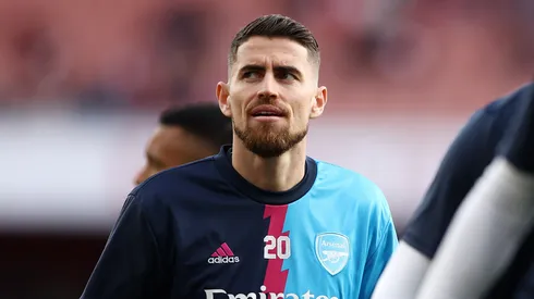 Jorginho jogador do Arsenal antes de jogo
