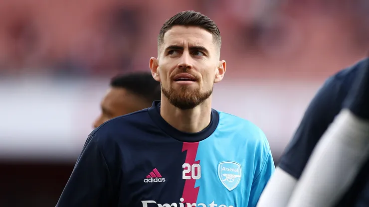Jorginho jogador do Arsenal antes de jogo