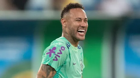 Neymar Jr. jogador da Seleção Brasileira durante treino