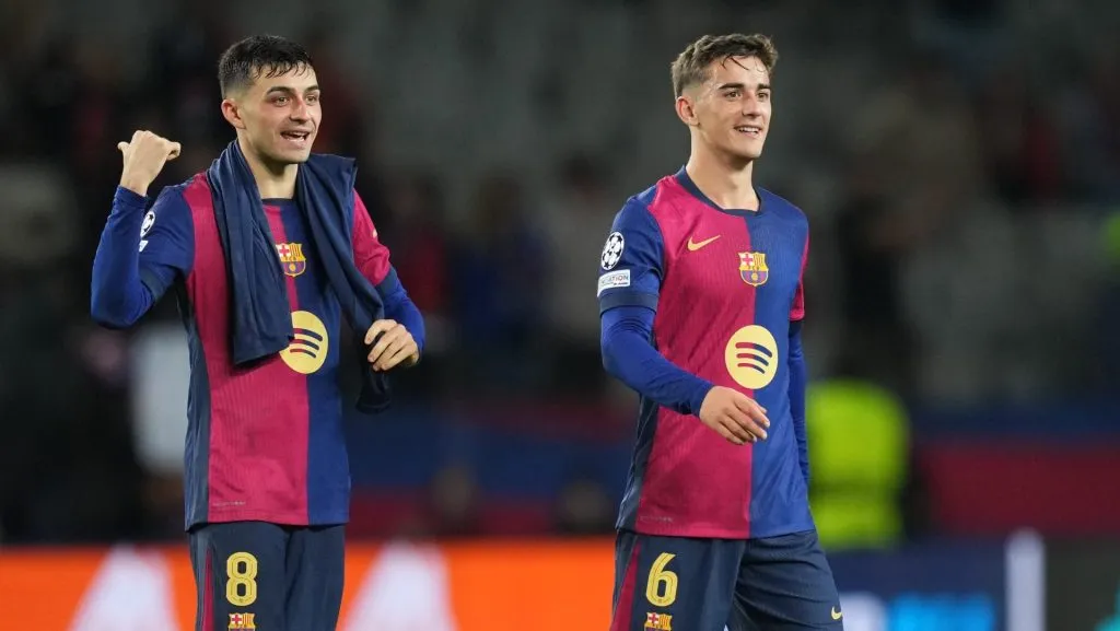 Pedri e Gavi pelo Barcelona