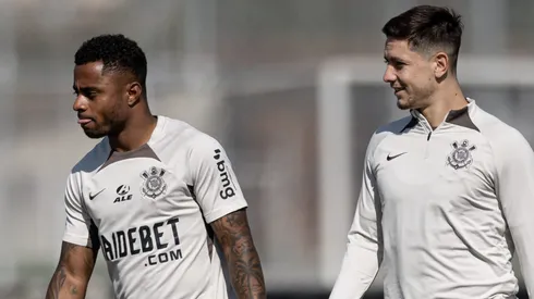 Palacios e Garro, pelo Corinthians . Foto: rodrigo coca/Ag. corinthians