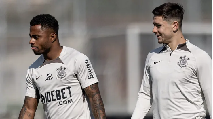 Palacios e Garro, pelo Corinthians . Foto: rodrigo coca/Ag. corinthians