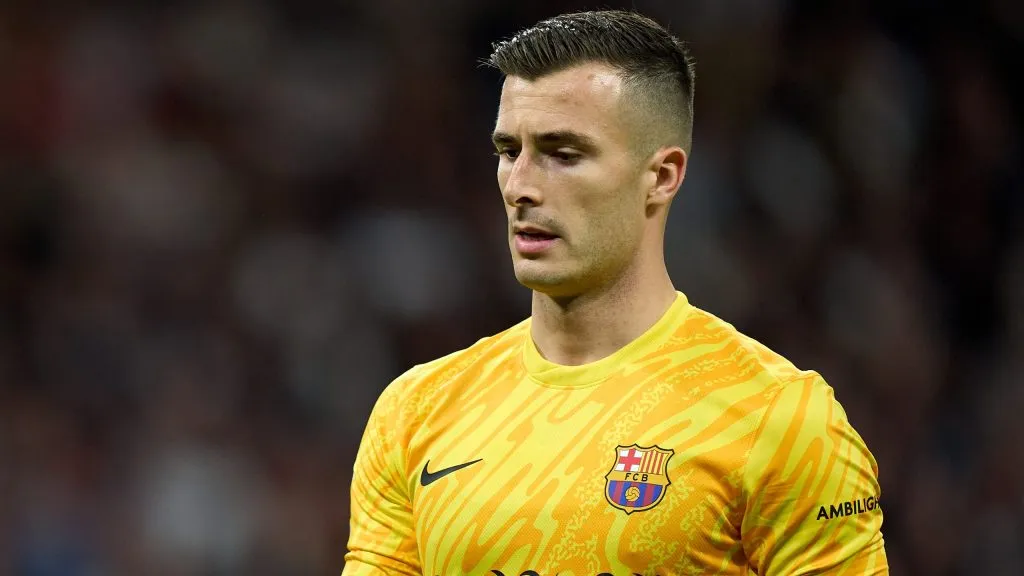 Iñaki Peña em jogo do Barcelona. Foto: Angel Martinez/Getty Images