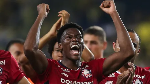 Jonathan David, centroavante do Lille, alvo do Barcelona. (Photo by Ahmad Mora/Getty Images)