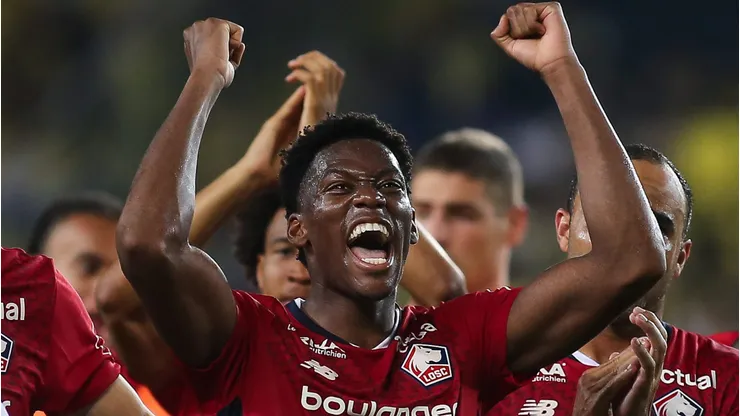 Jonathan David, centroavante do Lille, alvo do Barcelona. (Photo by Ahmad Mora/Getty Images)