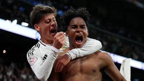 Arda Güler ao lado de Endrick pelo Real Madrid (Photo by Angel Martinez/Getty Images)