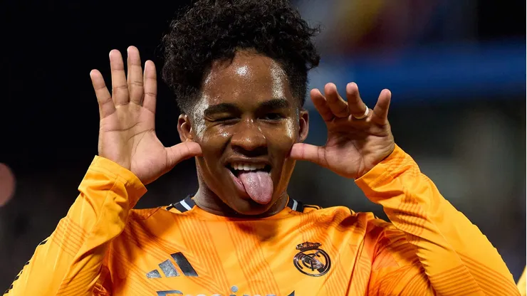 Clube europeu quer desbancar a Red Bull e fechar empréstimo de Endrick, do Real Madrid. (Photo by Angel Martinez/Getty Images)