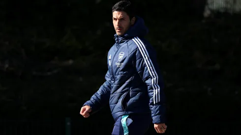 Arteta, técnico do Arsenal em treinamento (Photo by Harry Murphy/Getty Images)