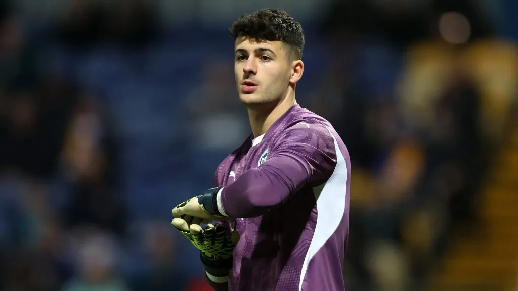 Sam Tickle em jogo do Wigan. Foto: George Wood/Getty Images