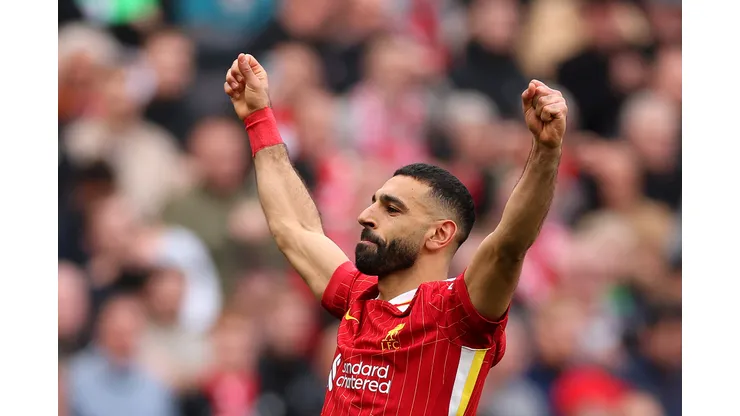 Salah em campo pelo Liverpool (Photo by Carl Recine/Getty Images)