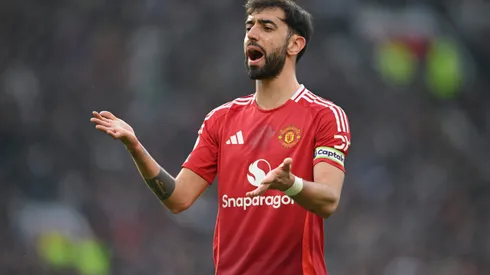 Real Madrid gosta muito de Bruno Fernandes. (Photo by Michael Regan/Getty Images)