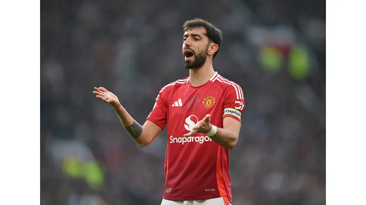 Real Madrid gosta muito de Bruno Fernandes. (Photo by Michael Regan/Getty Images)