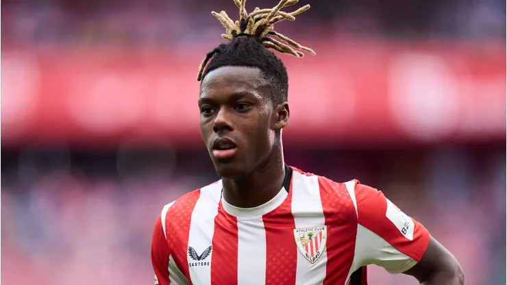Nico Williams, atacante do Athletic Bilbao, alvo do Arsenal (Photo by Juan Manuel Serrano Arce/Getty Images)