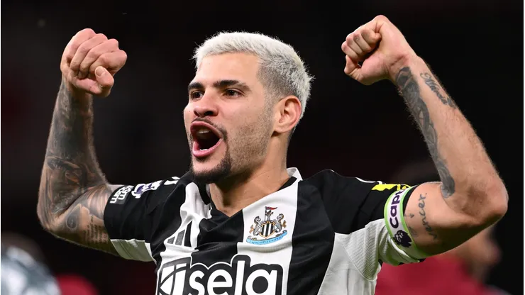 Bruno Guimarães, do Newcasle, alvo do Arsenal. (Photo by Stu Forster/Getty Images)