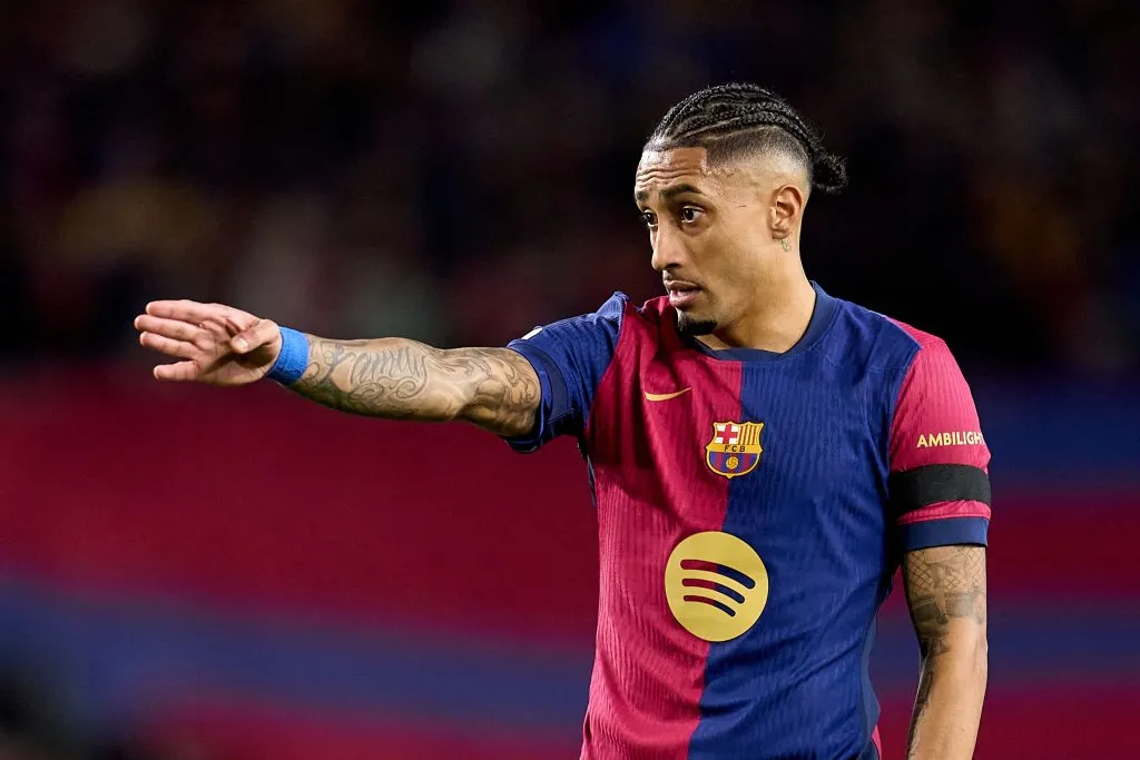 O Barcelona de Raphinha está classificado para as quartas – (Photo by Aitor Alcalde/Getty Images)