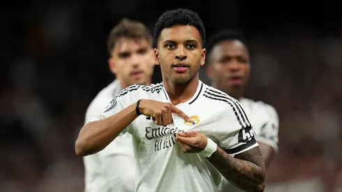 Rodrygo, atacante do Real Madrid, após marcar gol contra o Atlético de Madrid