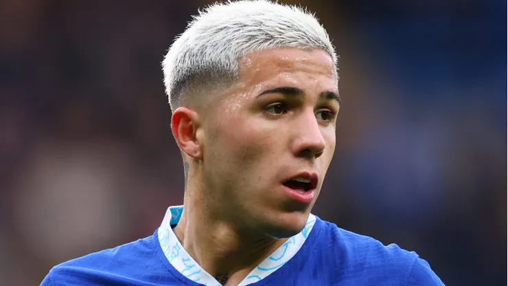 Real Madrid e Chelsea podem fechar troca de jogadores envolvendo Enzo Fernández (Photo by Marc Atkins/Getty Images)
