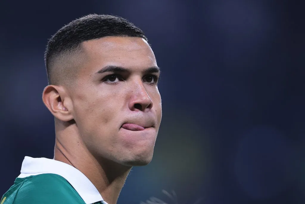 Kaiky Naves, jogador do Palmeiras.  Foto: Ettore Chiereguini/AGIF