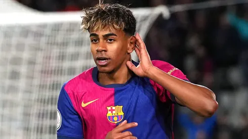 Lamine Yamal, atacante do Barcelona (Photo by Alex Caparros/Getty Images)