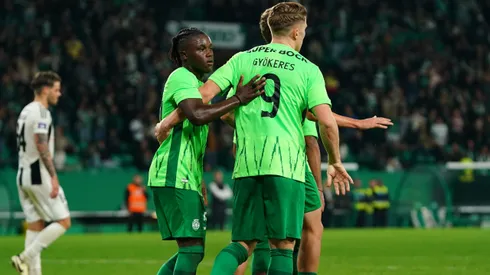 Quenda e Gyokeres juntos no Sporting. Foto: Gualter Fatia