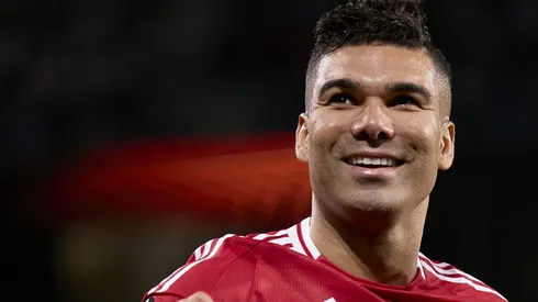 Casemiro, meio-campista do Manchester United (Photo by Ion Alcoba Beitia/Getty Images)