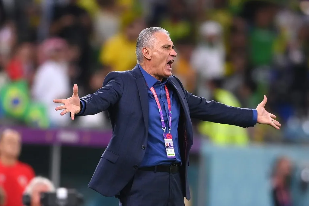 Tite nos tempos de Seleção Brasileira (Photo by Laurence Griffiths/Getty Images)
