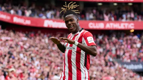 Nico Williams em partida pelo Athletic Club. Getty Imagens