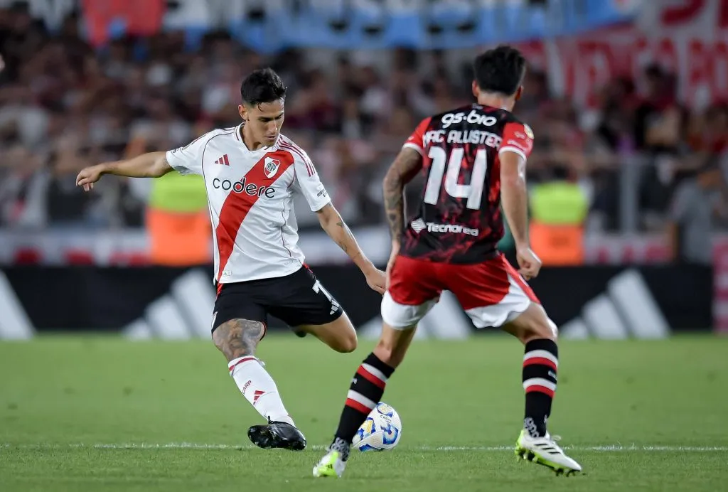 Matías Rojas pelo River Plate. (Photo by Marcelo Endelli/Getty Images)