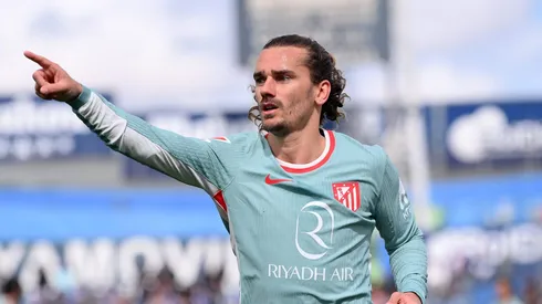 Antoine Griezmann em jogo do Atlético de Madrid. Foto: Denis Doyle/Getty Images