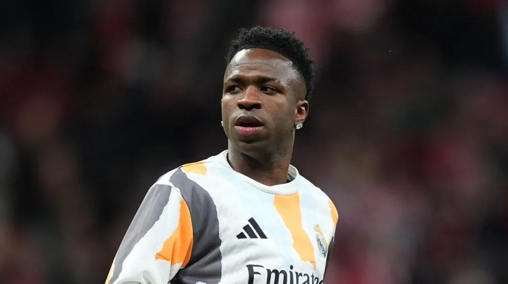 Vini Jr em ação pelo Real Madrid. (Photo by Angel Martinez/Getty Images)