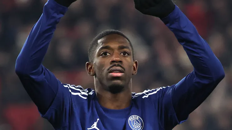 Ousmane Dembélé em jogo do PSG