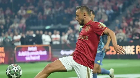 Rafinha faz gol em final contra o Real Madrid. Foto: Sebastian Widmann/Getty Images