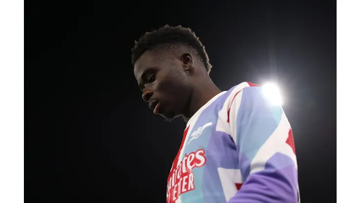 Bukayo Saka, atleta do Arsenal (Photo by Julian Finney/Getty Images)