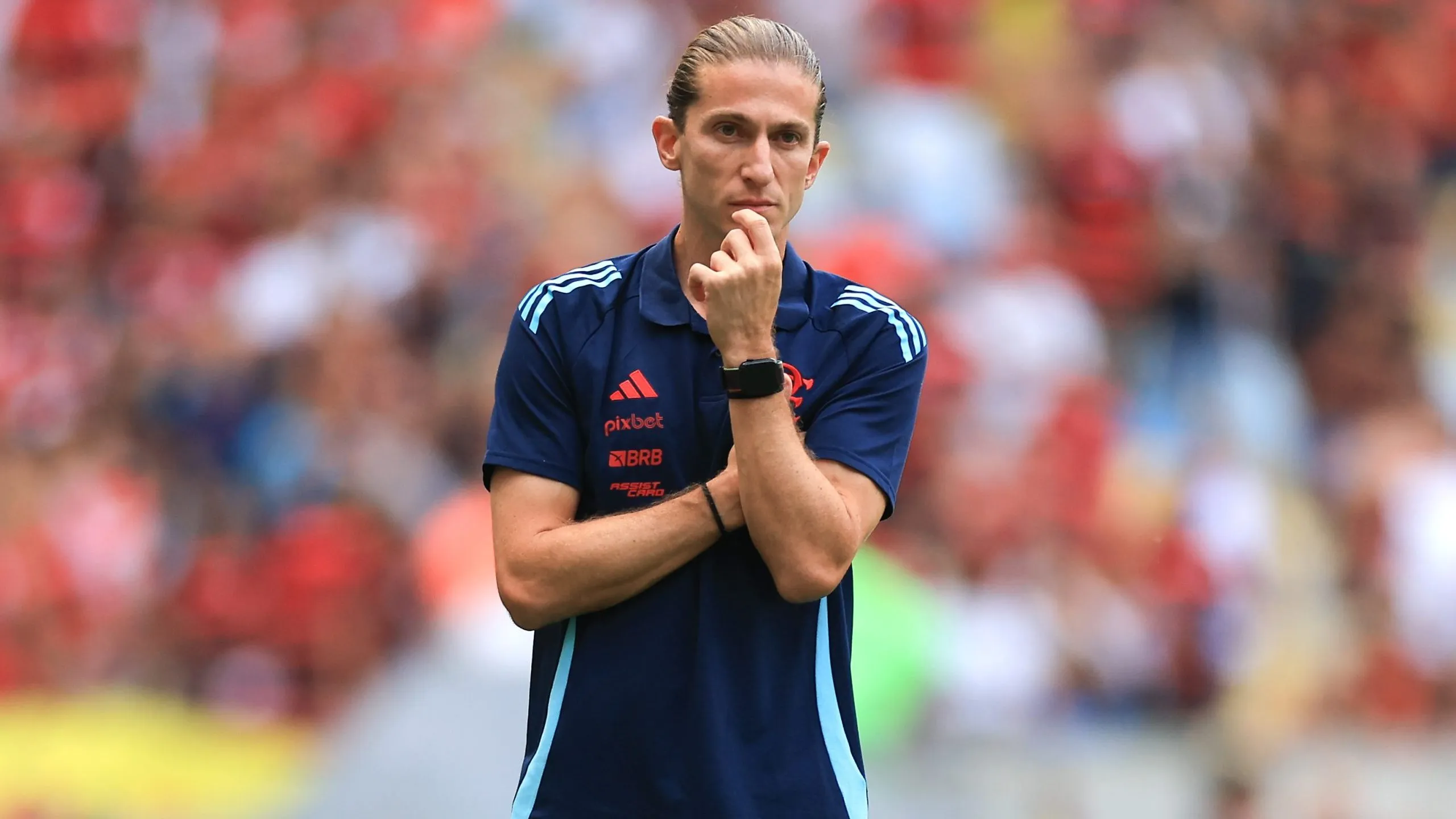Filipe Luís, treinador do Fla (Photo by Buda Mendes/Getty Images)