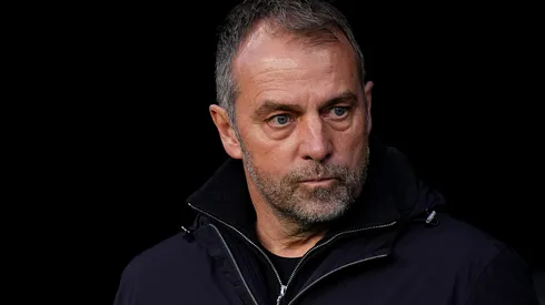 Hansi Flick, treinador do Barcelona. (Photo by Aitor Alcalde/Getty Images)