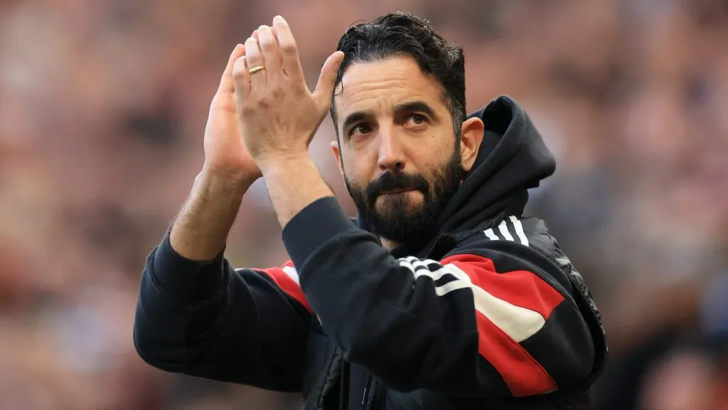 Ruben Amorim, técnico do Manchester United. Foto: Carl Recine/Getty Images