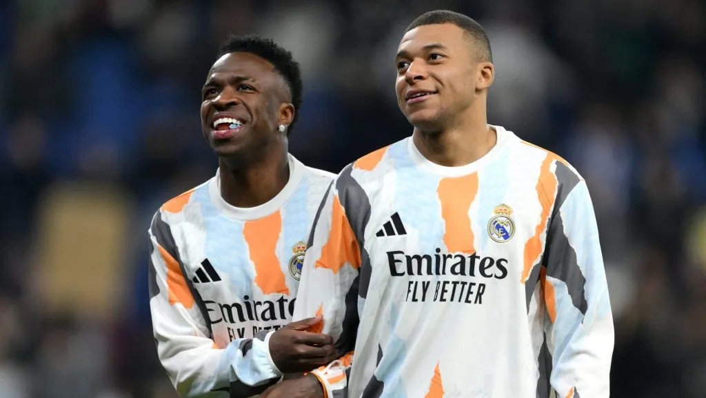 Vini jr e Mbappé pelo Real Madrid