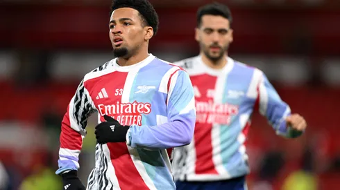 Ethan Nwaneri, jogador do Arsenal (Photo by Michael Regan/Getty Images)