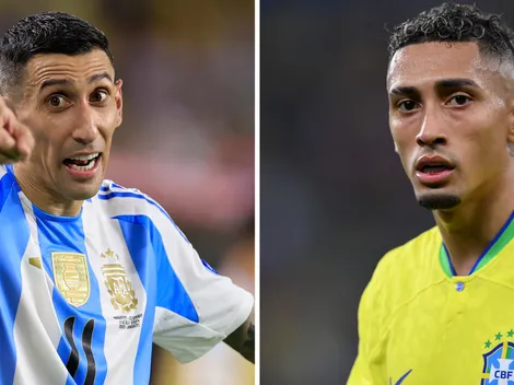 Argentina x Brasil - 'Porrada neles': Di Maria responde publicação de Raphinha
